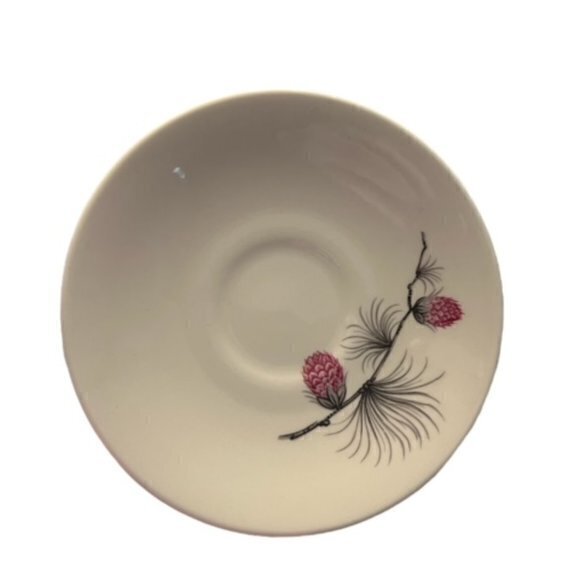 Vintage 1960's Cannonsburg Wild Clover Demi Cup and Saucer EUC CottageCore Indie - Picture 4 of 14